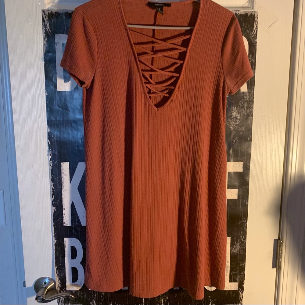 Mini Peach Dress!